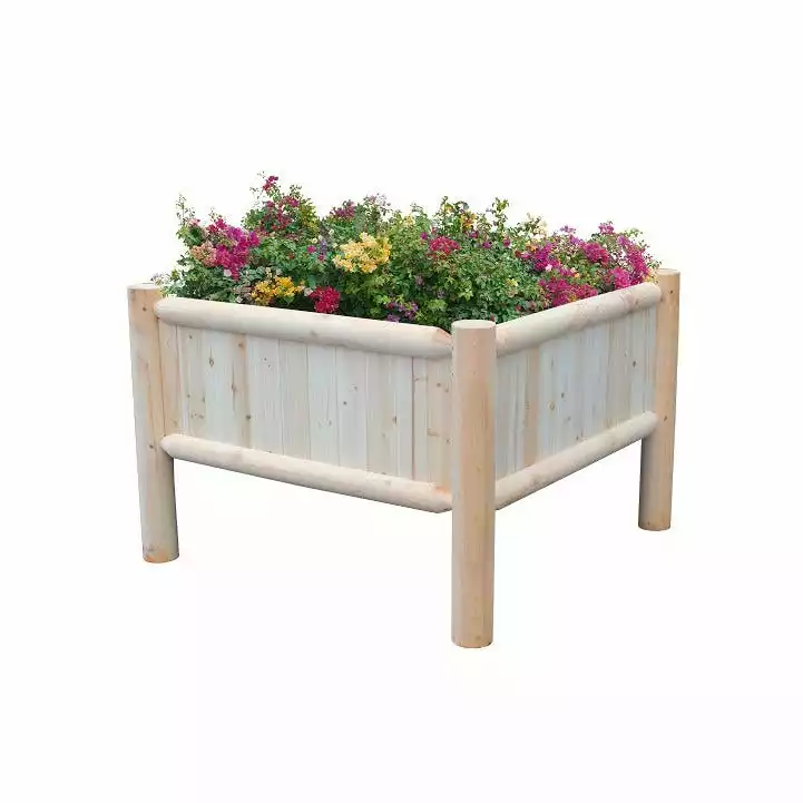 Hot Sale β Maple Ridge Log Wood Raised Garden Bed 2A-OF143 - Planters π