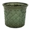 Outlet 😀 Various Brands Fleur de Lis Planter, Seafoam, Large - YX154SFL - Planters ❤️