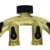 Hot Sale 🧨 Gilmour Brass 4-Way Shut-Off Valve with Mounting Brace - 800444-1001 - Nozzles & Accessories ❤️