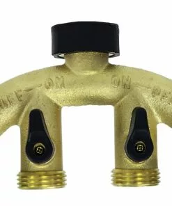 Hot Sale 🧨 Gilmour Brass 4-Way Shut-Off Valve with Mounting Brace - 800444-1001 - Nozzles & Accessories ❤️