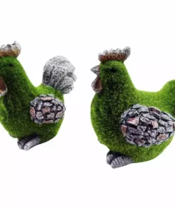 Wholesale 👏 RK Brand Alpine Flocked Rooster and Hen Décor - HEH394ABB - Garden Accessories 😀
