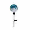 Promo 💯 RK Brand Alpine Solar 18" Tall Colorful Raindrop Splashes Glass Ball LED Garden Stake - HTO168SLR - Lighting, Torches & Firepits ❤️