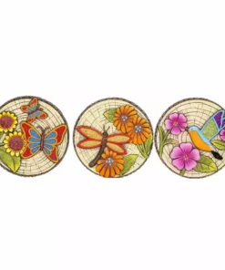 Wholesale 👍 Alpine 10" Colorful Floral Stepping Stone - Assorted - KGD278ABB - Garden Accessories ✔️