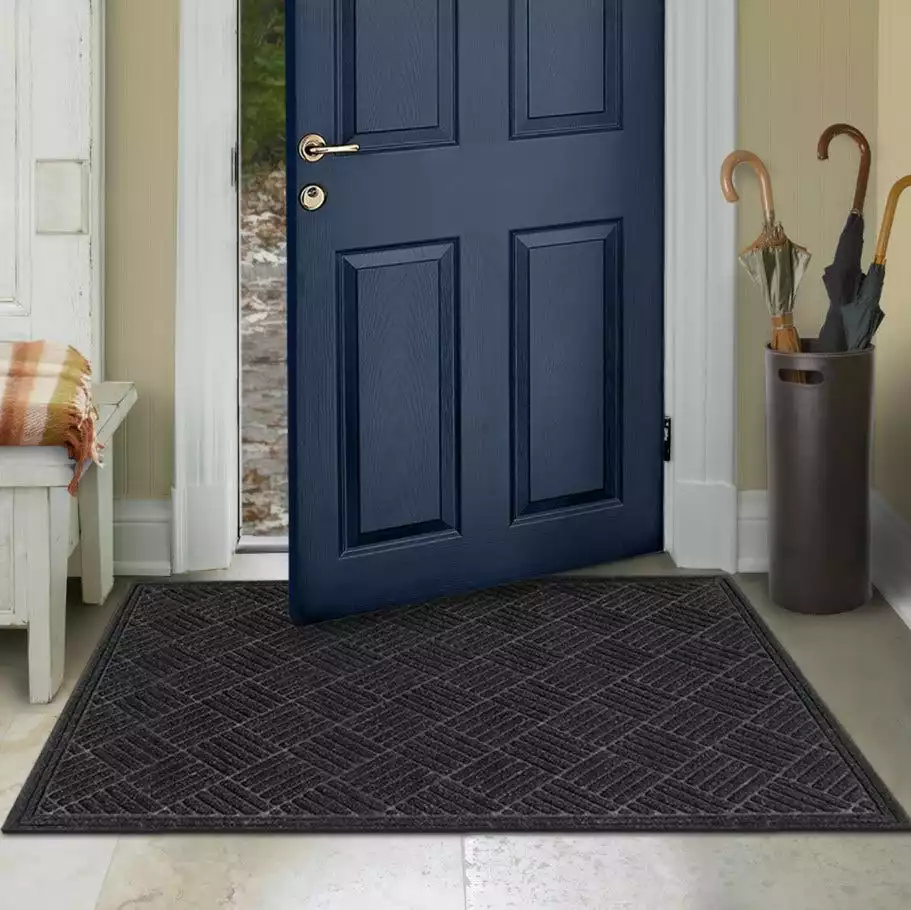 Budget π Multy Home 3' x 4' Contoured Black Indoor/Outdoor Rectangular Door Mat - MT1005253US - Rugs π₯° - Image 2