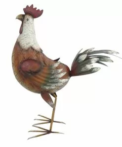 Flash Sale 👏 RK Brand Alpine 25" Tall Rustic Brown Rooster Décor - BVK646 - Garden Accessories 🔥