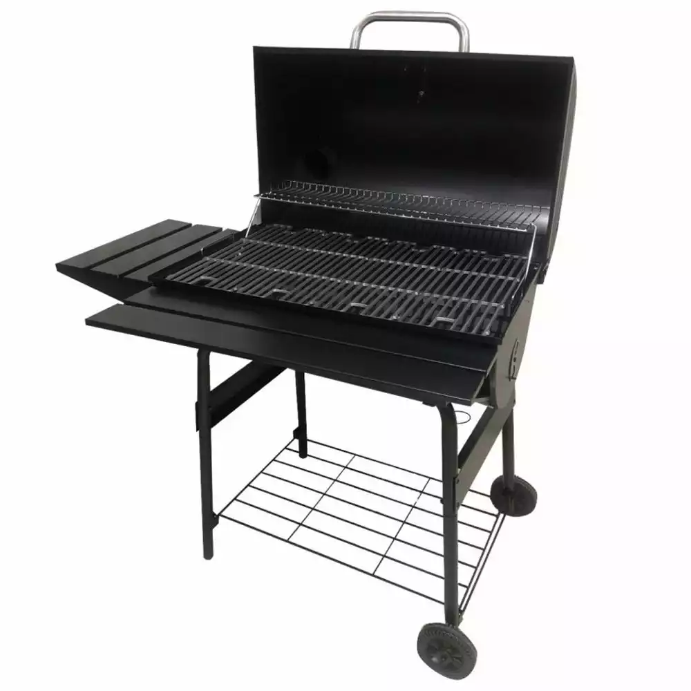 Cheap β 217 Grilling Company 217 Grilling Co. 30" Barrel Grill with Front & Side Shelf - CG2001301-GY - Charcoal Grill π€© - Image 3