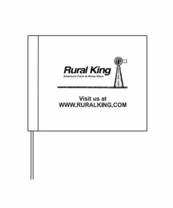 Buy 👏 Blackburn 4" x 5" White Survey Flags - P451WW/B10699 - Flags & Flag Poles 👏