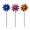 Promo ⭐ Alpine Metal Floral Wind Spinner Stake - LJJ1144A - Garden Accessories 👍