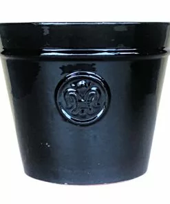 Best Sale 🌟 Various Brands Fleur de Lis Planter, Glossy Black, Large - GC0580GBL - Planters ✔️