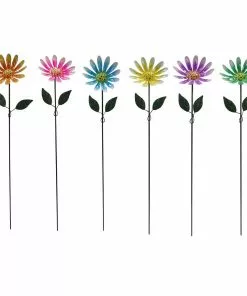 Flash Sale 😀 Alpine Daisy Sunshine Flower Stake - LJJ1224A - Garden Accessories 🔥
