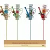 Discount 🛒 Alpine Assorted Watering Can Rain Gauge Garden Stake JFH650A-16 - Garden Accessories 🌟