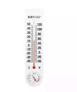 Top 10 ✔️ EZ Read Vertical Thermometer w/Hygrometer 840-0051 - Thermometers & Weather Gauges 🌟