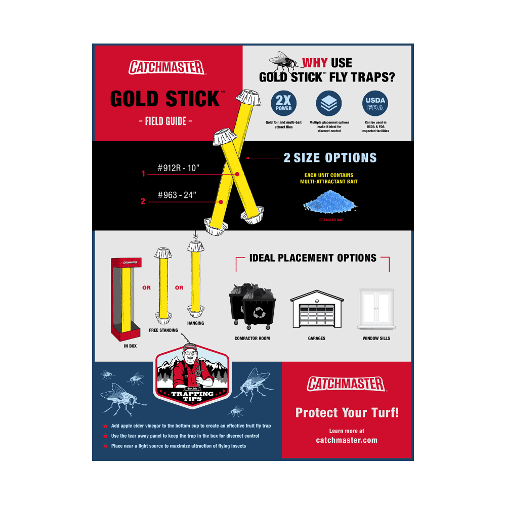 Discount 👏 Catchmaster Gold Stick Fly Trap (Bait Included), 24" - 963 - Baits & Traps ⌛ - Image 3