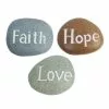 New 😀 Alpine "Faith", "Hope", & "Love" Stones - KGD216ABB - Garden Accessories 🌟
