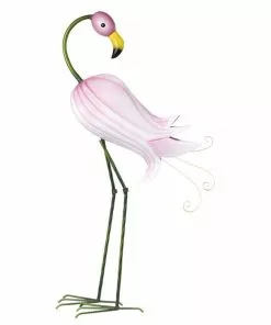 Buy ✨ Alpine Pink Hibiscus Flamingo Statue Décor - QEL676HH - Garden Accessories 🎉