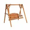 New 😍 Various Brands Maple Ridge Treated Log Swing - 88-537-0204 - Swings & Hammocks ⌛