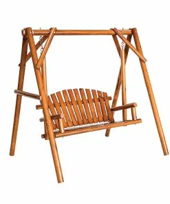 New 😍 Various Brands Maple Ridge Treated Log Swing - 88-537-0204 - Swings & Hammocks ⌛