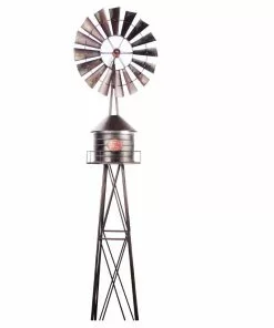 Buy ✔️ RK Brand Alpine Bronze Metal Silo Windmill - MCC640 - Garden Accessories ❤️