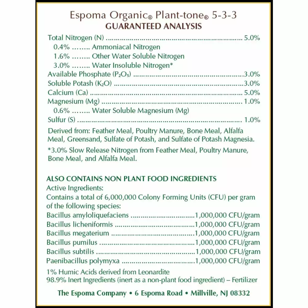 Budget π Espoma Plant-Tone Fertilizer, 4 lbs. - PT4 - Fertilizers & Plant Food π - Image 2
