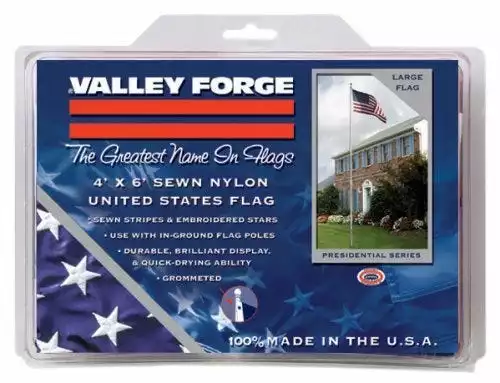 Cheapest π Valley Forge 4' x 6' Nylon United States Flag - US4PN - Flags & Flag Poles π - Image 2