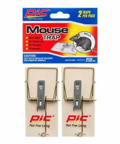Discount 🌟 Pic Wood Mouse Trap, 2 Pack - MTW-2 - Baits & Traps 🎁