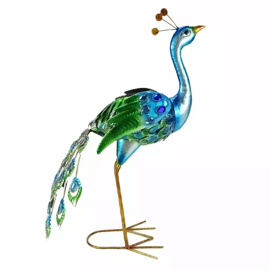 Outlet β Alpine Solar Garden Peacock DΓ©cor with LED Light - SLL2270SLR-HH - Lighting, Torches & Firepits π