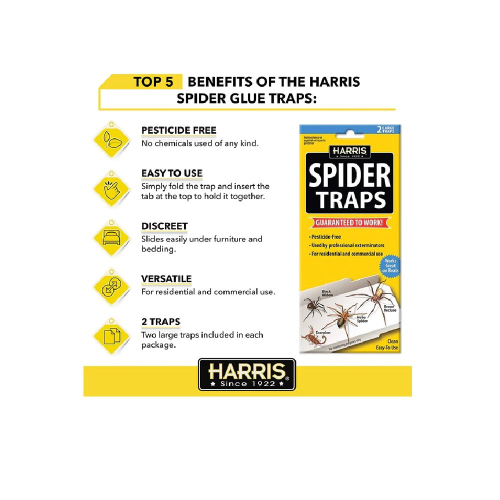 Flash Sale π PF Harris Spider Traps with Lures, 2 Pack - STRP - Bug Candles & Zappers β - Image 6
