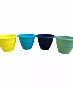 Outlet 🛒 King Lighting High-Quality Plastic Resin Outdoor Planter, Assorted Colors - PPL001 - Planters 👏