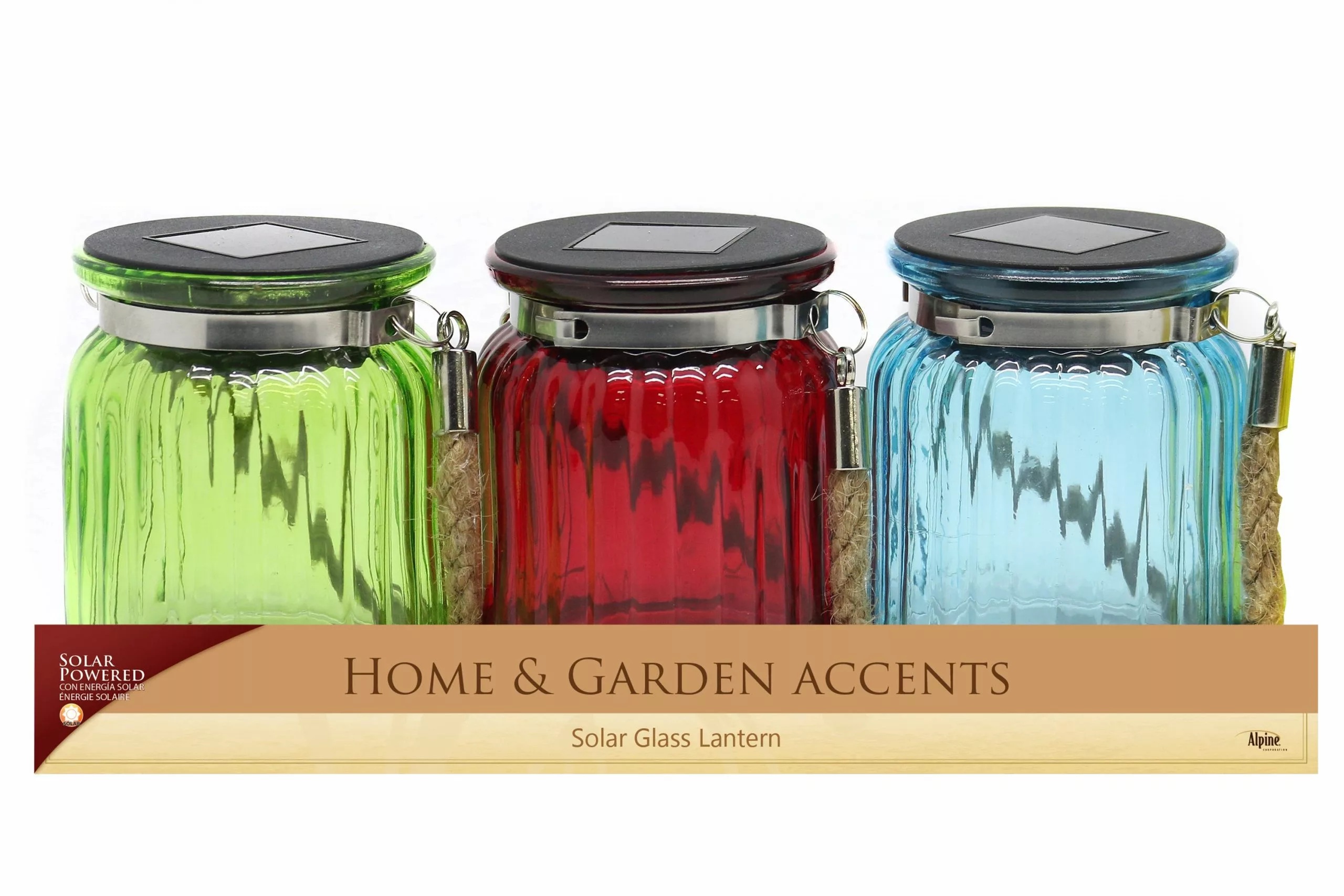 Flash Sale π Alpine Assorted Solar Glass Hanging Jar with LED Lights QMC194ABB π