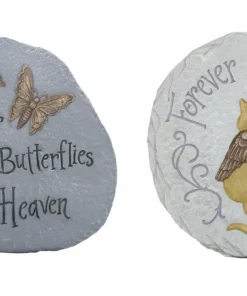 Best Pirce ✨ Alpine Assorted Paws to Remember Cat Memorial Stone Décor WQA1052ABB - Garden Accessories 🎁