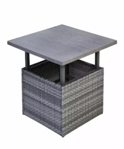 Budget π― Maple Ridge Patio Wicker Table with Lift Top - SW-RK971T - Patio Sets & Furniture π