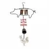 Brand new 👍 RK Brand Alpine "Life Is Better In The Country" Pig Wind Chimes - LJJ1428HH 🛒