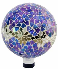 Best reviews of 🛒 Alpine Mosaic Glass Purple Globe HGY296 - Garden Accessories ⌛