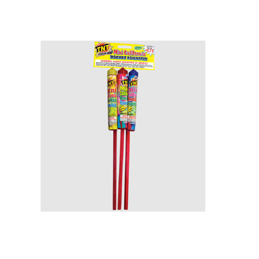 Deals β TNT Fireworks Mini California Rocket Fountain 3 Pack - 200967 - Outdoor Decor β€οΈ