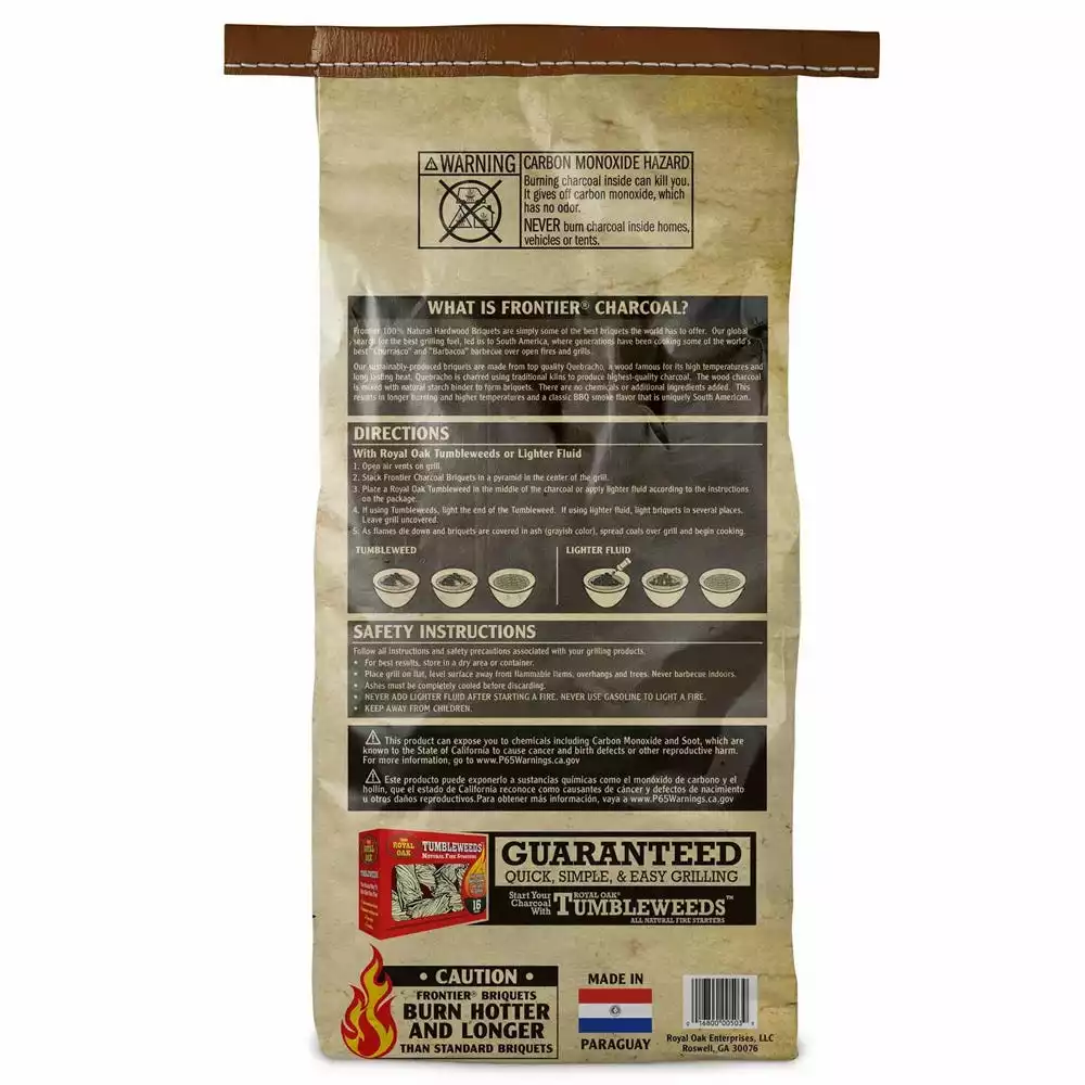 Best reviews of β€οΈ Frontier 100% Natural Hardwood Briquets, 12 Pounds - 800-000-503 - Flavorers & Seasonings π - Image 3