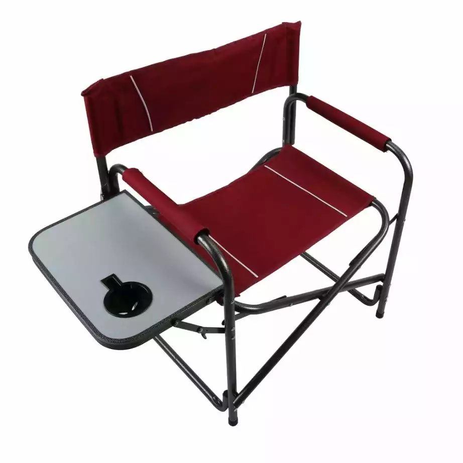 Cheapest π Various Brands Director's Chair with Table - Maroon 87-845-0204 - Camp Furniture π - Image 2