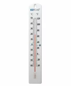 Promo 🌟 EZ Read 15.5" Vertical Indoor/Outdoor Thermometer 840-0005 - Thermometers & Weather Gauges 🎉